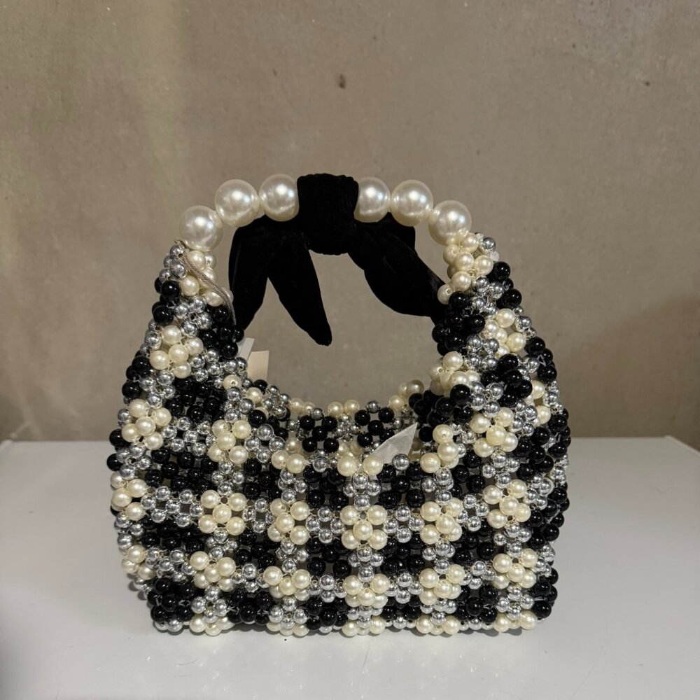 A New Day Black & White Holiday Clutch